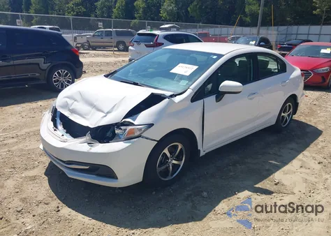 2015 Honda Civic Se z USA, uszkodzony, nr VIN 19XFB2F71FE010072